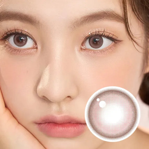 Chuu Milk & Tea Cream Pink Colored Contact Lenses (1Month/2Pc)