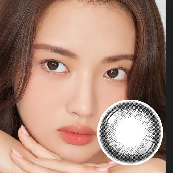 Hapa Blurred Kristin 1Day Black Colored Contacts (1Day/10Pc)