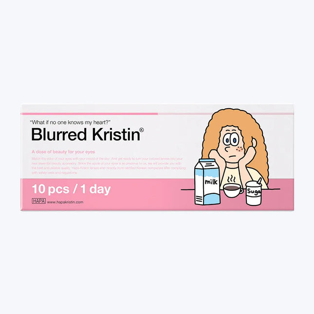 Hapa Blurred Kristin 1Day Black Colored Contacts (1Day/10Pc)