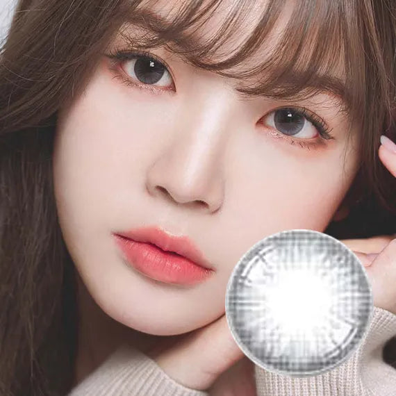 Hapa Okurrr Kristin 1Day Gray Colored Contacts (1Day/10Pc)