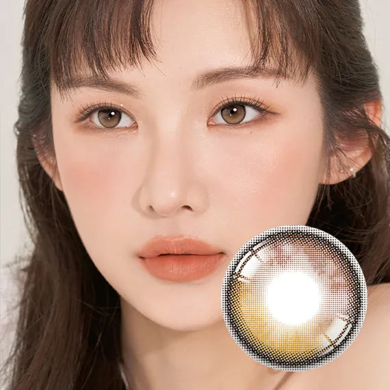 Hapa Secretive Kristin 1Day Antique Brown Colored Contacts (1Day/10Pc)