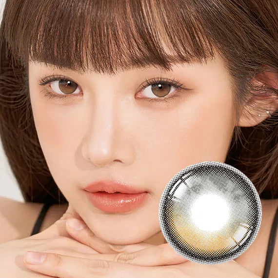 Hapa Secretive Kristin 1Day Dusk Brown Colored Contacts (1Day/10Pc)