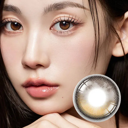 Hapa Secretive Kristin Brown Colored Contacts (1Month/2Pc)