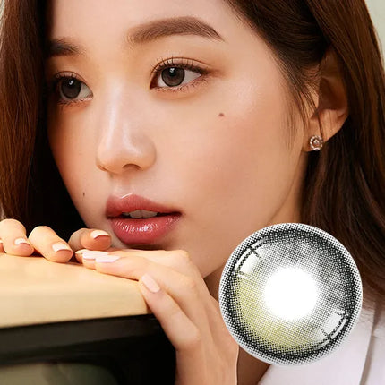 Hapa Secretive Plus Olive Colored Contacts (1Month/2Pc)