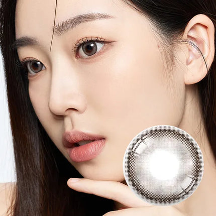 Hapa See Through Kristin 1Day Ash Choco Colored Contacts (1Day/10Pc)