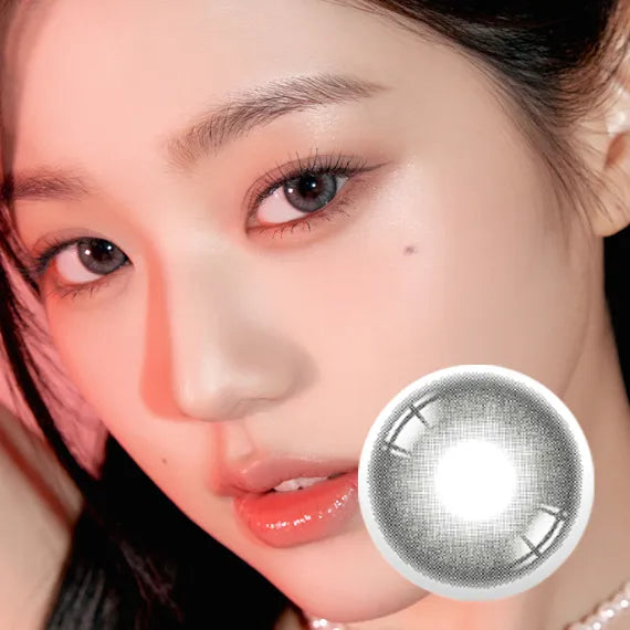 Hapa Shopaholic Kristin 1Day Midnight Gray Colored Contacts (1Day/10Pc)