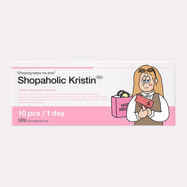 Hapa Shopaholic Kristin 1Day Midnight Gray Colored Contacts (1Day/10Pc)