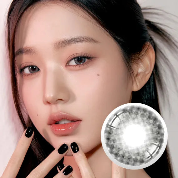 Hapa Shopaholic Kristin Midnight Gray Colored Contacts (1Month/2Pc)