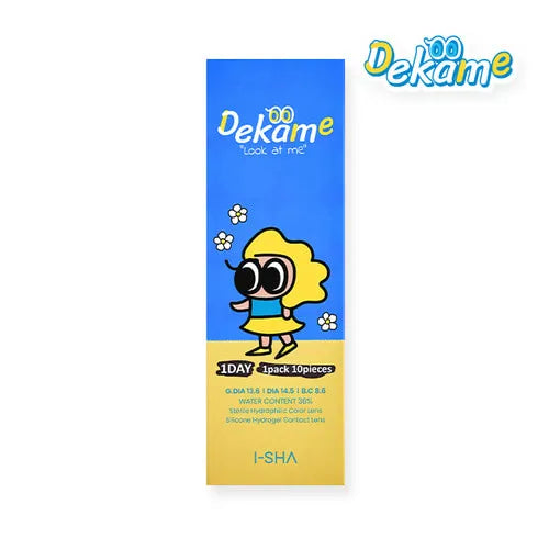 I-Sha Dekame Look At Me Brown 1Day (Daily/10Pc)