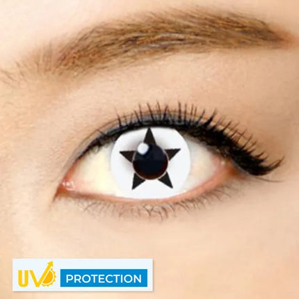 Innovision Black Star Cosplay Halloween Contact Lenses (Yearly/2Pc)