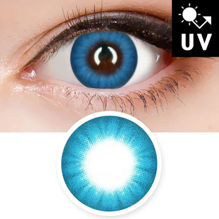 Innovision Electro Lens Blue Cosplay Halloween Contact Lenses (1Year/2Pc)