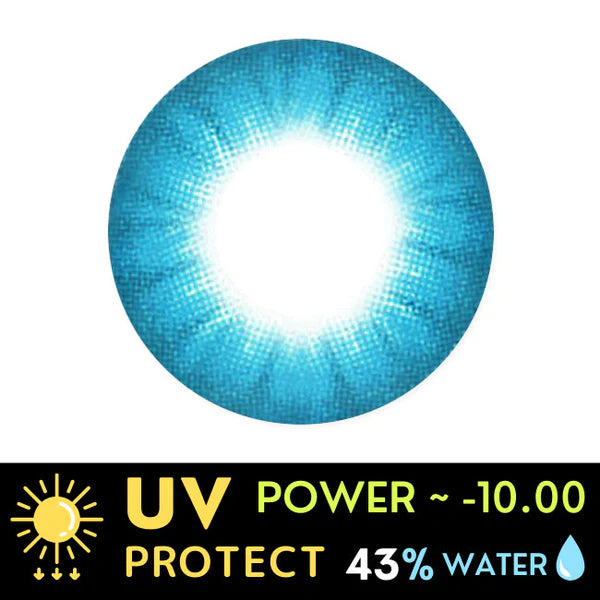 Innovision Electro Lens Blue Cosplay Halloween Contact Lenses (1Year/2Pc)