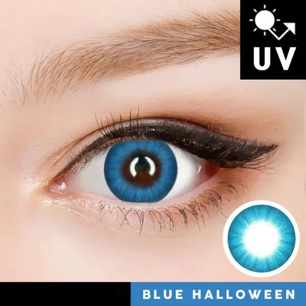 Innovision Electro Lens Blue Cosplay Halloween Contact Lenses (1Year/2Pc)