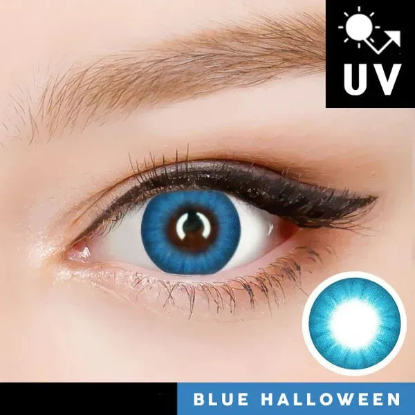 Innovision Electro Lens Blue Cosplay Halloween Contact Lenses (1Year/2Pc)