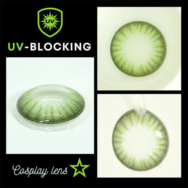 Innovision Electro Lens Green Cosplay Halloween Contact Lenses (1Year/2Pc)