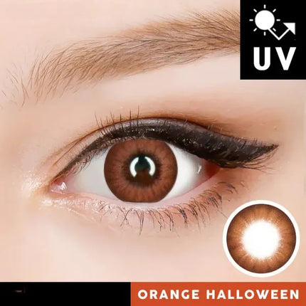 Innovision Electro Lens Orange Cosplay Halloween Contact Lenses (1Year/2Pc)