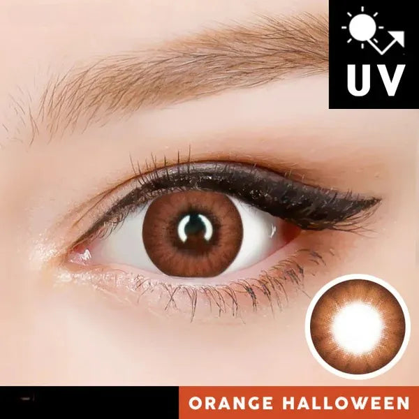 Innovision Electro Lens Orange Cosplay Halloween Contact Lenses (1Year/2Pc)