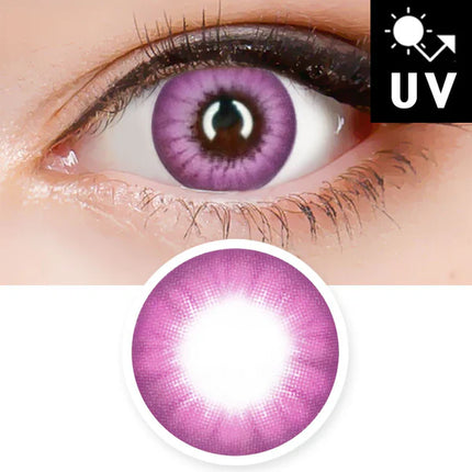 Innovision Electro Lens Pink Cosplay Halloween Contact Lenses (1Year/2Pc)