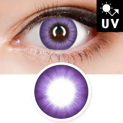 Innovision Electro Lens Purple Cosplay Halloween Contact Lenses (1Year/2Pc)