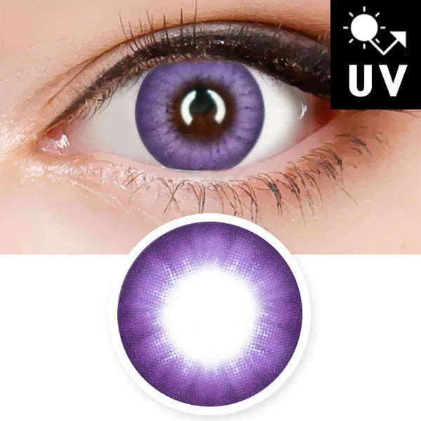 Innovision Electro Lens Purple Cosplay Halloween Contact Lenses (1Year/2Pc)