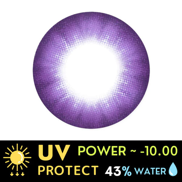 Innovision Electro Lens Purple Cosplay Halloween Contact Lenses (1Year/2Pc)