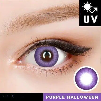 Innovision Electro Lens Purple Cosplay Halloween Contact Lenses (1Year/2Pc)