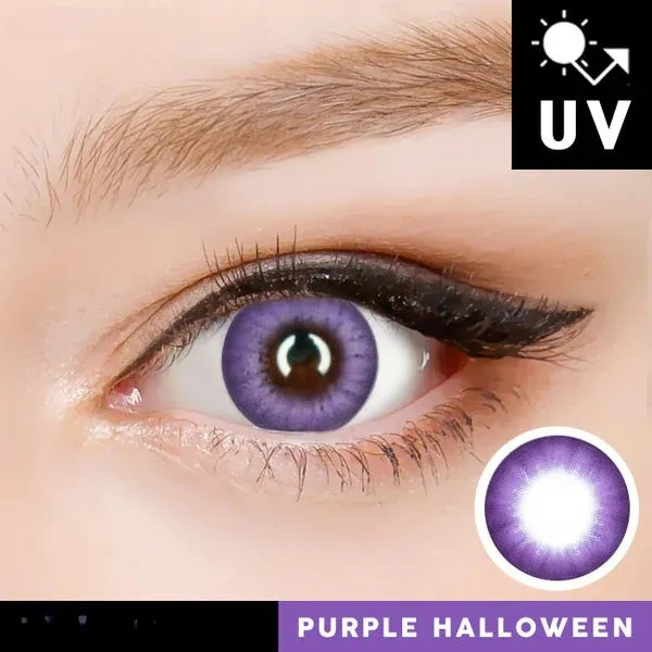 Innovision Electro Lens Purple Cosplay Halloween Contact Lenses (1Year/2Pc)