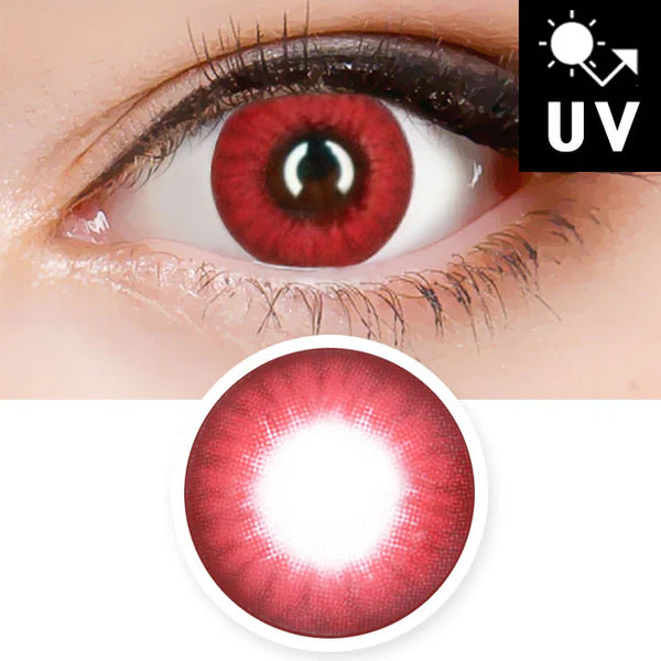 Innovision Electro Lens Red Cosplay Halloween Contact Lenses (1Year/2Pc)