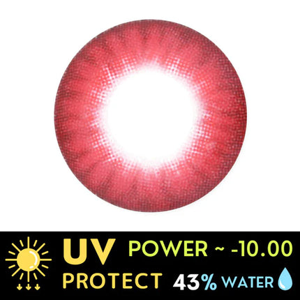 Innovision Electro Lens Red Cosplay Halloween Contact Lenses (1Year/2Pc)