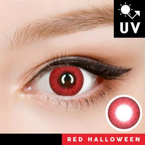 Innovision Electro Lens Red Cosplay Halloween Contact Lenses (1Year/2Pc)