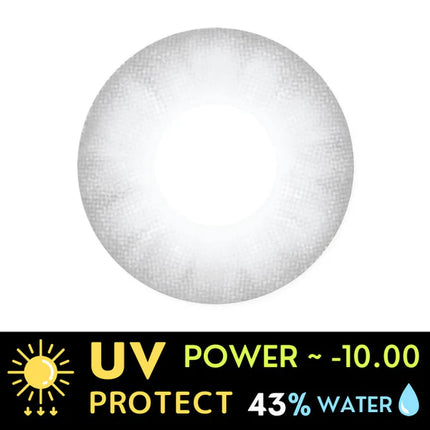 Innovision Electro Lens White Cosplay Halloween Contact Lenses (1Year/2Pc)