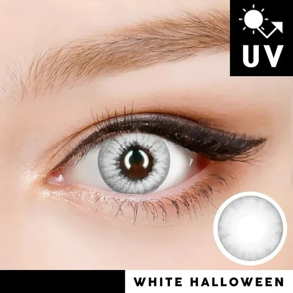 Innovision Electro Lens White Cosplay Halloween Contact Lenses (1Year/2Pc)