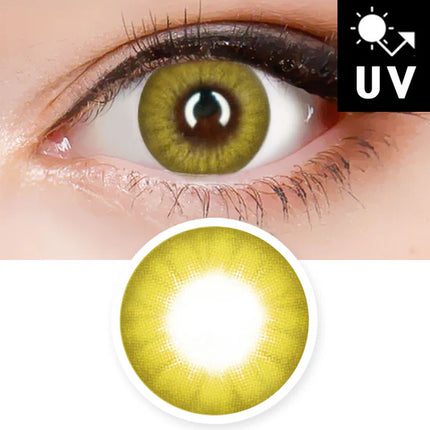Innovision Electro Lens Yellow Cosplay Halloween Contact Lenses (1Year/2Pc)