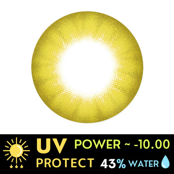 Innovision Electro Lens Yellow Cosplay Halloween Contact Lenses (1Year/2Pc)