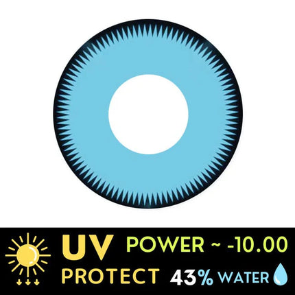 Innovision Saw Blue Cosplay Halloween Contact Lenses (1Year/2Pc)