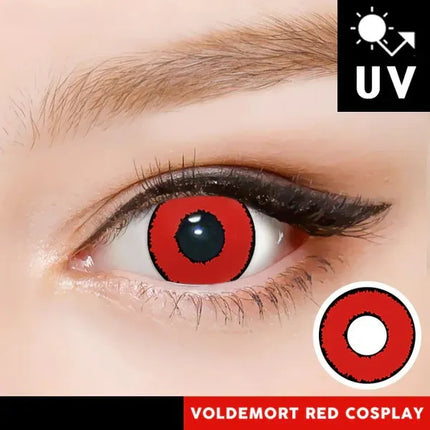 Innovision Harry Potter Voldermort Cosplay Halloween Contact Lenses (1Year/2Pc)
