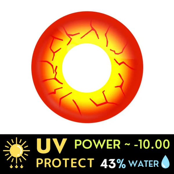 Innovision Starwars Darth Maul Cosplay Halloween Contact Lenses (1Year/2Pc)