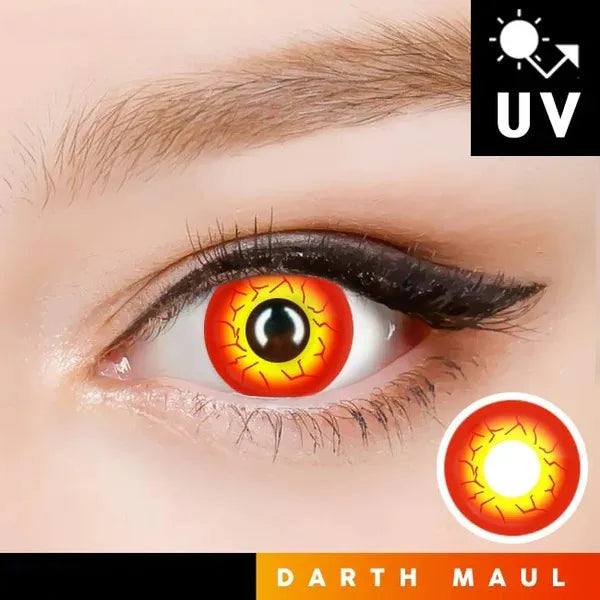 Innovision Starwars Darth Maul Cosplay Halloween Contact Lenses (1Year/2Pc)