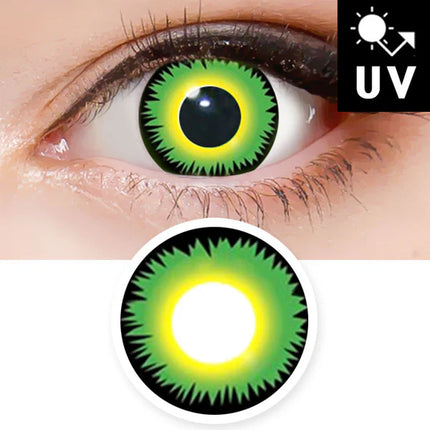 Innovision Twilight Green Werewolf Cosplay Halloween Contact Lenses (1Year/2Pc)