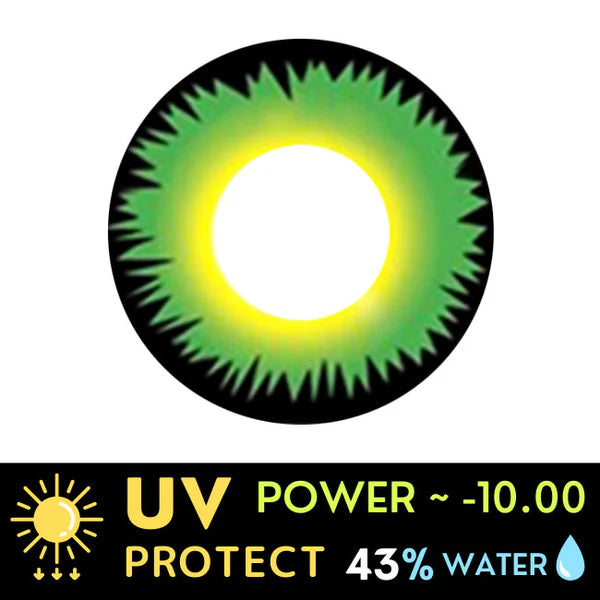 Innovision Twilight Green Werewolf Cosplay Halloween Contact Lenses (1Year/2Pc)