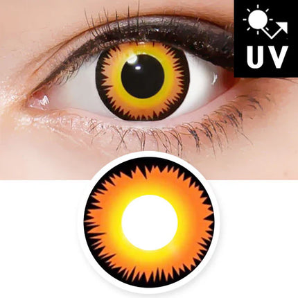 Innovision Twilight Orange Werewolf Cosplay Halloween Contact Lenses (1Year/2Pc)