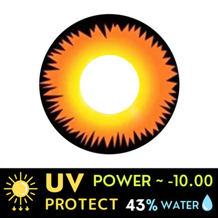 Innovision Twilight Orange Werewolf Cosplay Halloween Contact Lenses (1Year/2Pc)