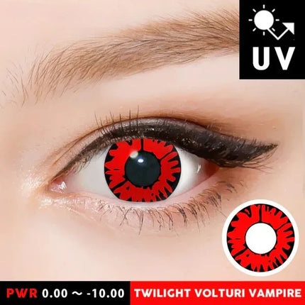 Innovision Twilight Volturi Vampire Cosplay Halloween Contact Lenses (1Year/2Pc)