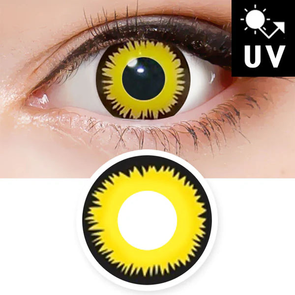 Innovision Twilight Yellow Werewolf Cosplay Halloween Contact Lenses (1Year/2Pc)