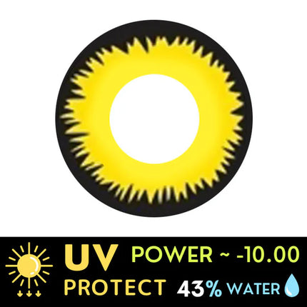 Innovision Twilight Yellow Werewolf Cosplay Halloween Contact Lenses (1Year/2Pc)