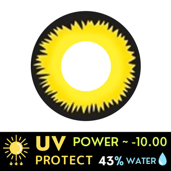 Innovision Twilight Yellow Werewolf Cosplay Halloween Contact Lenses (1Year/2Pc)