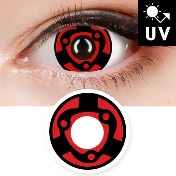 Innovision Naruto Madara Sharingan Cosplay Contact Lenses Itachi T06 (1Year/2Pc)