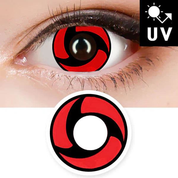 Innovision Naruto Mangekyou Sharingan Cosplay Contact Lenses Itachi T02 (1Year/2Pc)