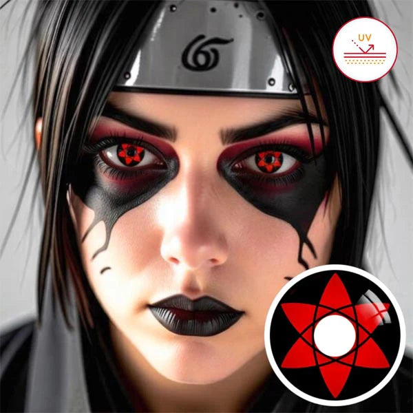 Innovision Naruto Sasuke Sharingan Cosplay Contact Lenses Itachi T07 (1Year/2Pc)