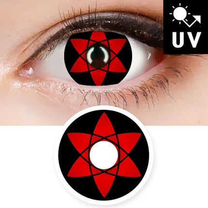 Innovision Naruto Sasuke Sharingan Cosplay Contact Lenses Itachi T07 (1Year/2Pc)